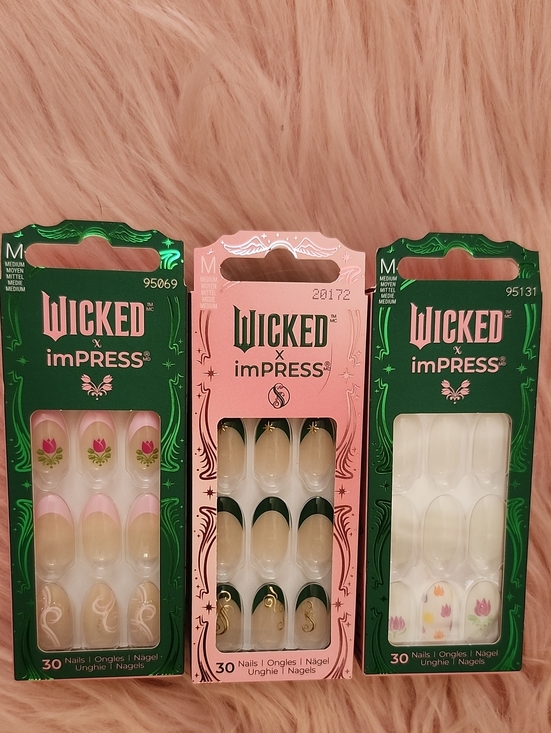 Kiss Other - LIMITED EDITION!! Brand New 3CT BUNDLE KISS IMPRESS X WICKED False Nails-M